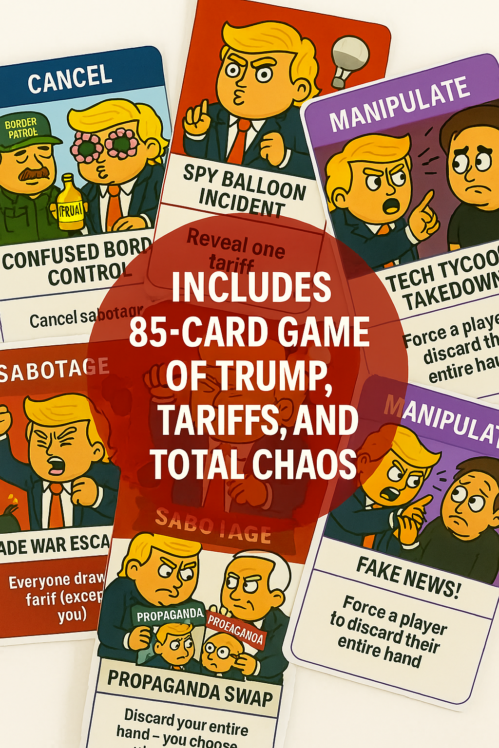 Politically Incorrect Card Game Tremendous Tariffs - Political Satire Card Game